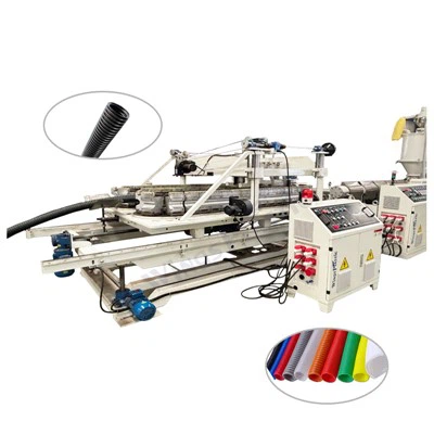 Stroj na vytlačování vlnitých trubek